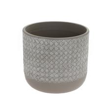 Obal na kvetináče VIENNA v sivej farbe, 21 cm.