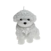 Figúrka psa pudla v sivej farbe.