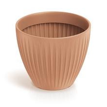 Terakotový obal Latia Round s rozmermi 30x25 cm.