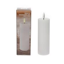 Biela LED sviečka s pohybujúcim plameňom.