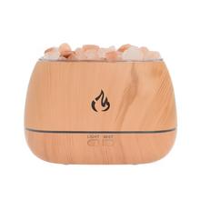 Difuzér so soľnými kamenmi v drevenom vzore.