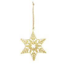 Zlatá vločka na zavesenie