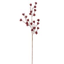 Konár s bordovými bobuľkami, 76 cm dlhý.