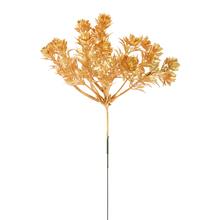 Zápich kvetinky drobné zlaté 24 cm