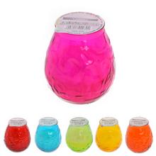 Repelentné sviečky ANTIMOSKYTO v sklenenom obale, mix farieb.