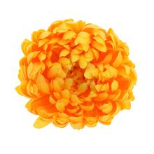 Žltá chryzantéma s umelými okvetnými lístkami.