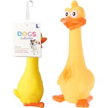 Vinylová kačička pre psa s výškou 20 cm.