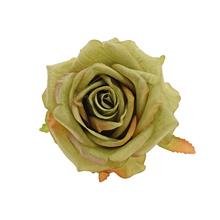 Zelená trblietavá ruža s rozmerom 10 cm.