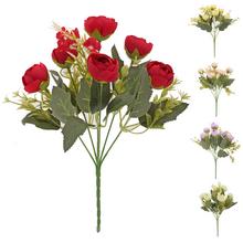 Umelé kvety ranunculus v mixe, 6 kusov, 29 cm.