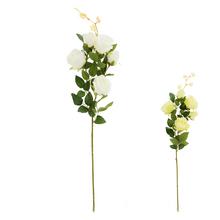 Umelé kvety ruže v mixe, 5-hlavové, zelené