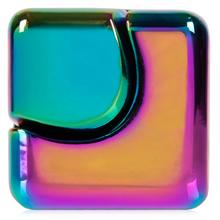 Kocka Spinner Cube v metalíze s viacerými farbami.