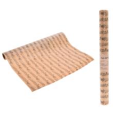 Kraftový papier s notovým motívom, 50 cm x 8 m.