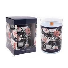 Sviečka Gardenia vo skle, modrá, 1200g.