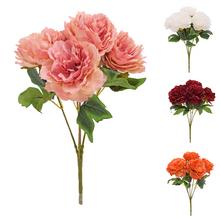 Umelé kvety pivónie v mixe farieb.