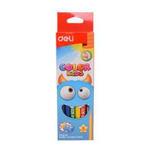 Pastelky DELI trojhranné JUMBO 6 farieb Color Kids