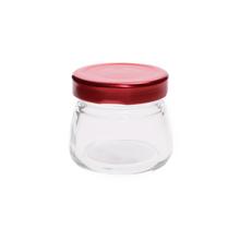 Pohár s červeným viečkom, objem 70ml.