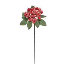 Zápich šípky červenej so zasneženou zeleňou, 33 cm.