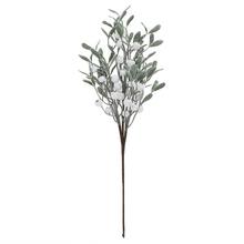 Umelý konár imelo s bielymi bobuľami, 60 cm