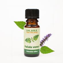 Fľaša s prírodnou siliciou pačuli vonná.