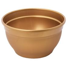 Zlatá misa na kvety s priemerom 18 cm.