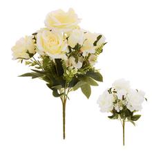 Umelá kytica ruží v mixe, 7 kusov, 35 cm.