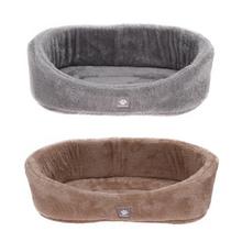 Pelech pre domáce zvieratá v šedej a hnedej farbe.