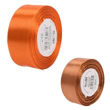 Oranžová saténová stuha 25mm 15m