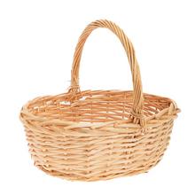 Darčekový prútený kôš svetlohnedý