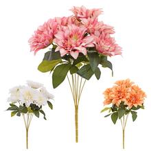 Umelé kvety - kytička s dahlia v mixe farieb.