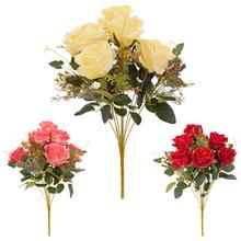 Kytica umelých ruží v mixe farieb.