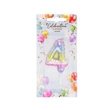 Sviečka číslo 4 na tortu