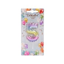 Sviečka číslo 5 na tortu