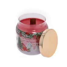 Sviečka s vôňou Cranberry Snow v skle.