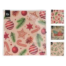 Vianočné servítky 33x33cm, 16 kusov, rôzne vzory.