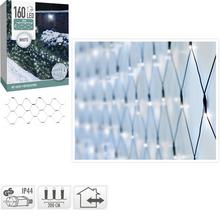 Biela LED svetelná sieťka s 160 LED diódami.