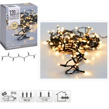 LED svetielka s teplou bielou farbou, 120 LED, dĺžka 9m.