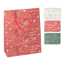 Malá vianočná taška s rôznymi vzormi.