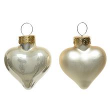 Srdce vianočné ozdoby v smaltovom a lesklom prevedení.