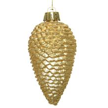 Zlatá polystyrénová šiška na vianočné ozdoby.