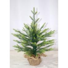 Vianočný stromček so 3D vetvičkami v jute, 60 cm