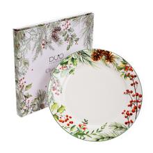 Vianočný tanier s podšálkou