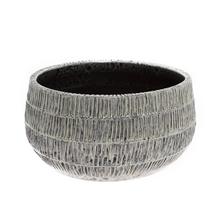 Miska Tobias bielo-sivá s textúrou