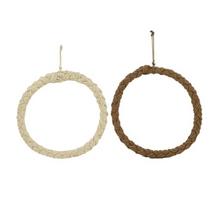 Bavlnený veniec v dvoch farbách.