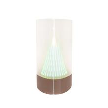 Zelený LED náhrobný svietnik s pohybom plameňa.