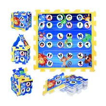 Penové puzzle s abecedou a zvieratami v džungli pre deti.