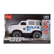 Auto policajné s efektom, 22 cm.