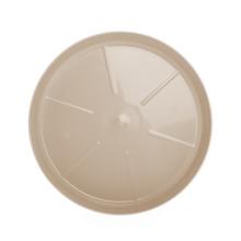 Bežová okrúhla miska pod kvetináč.