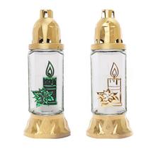 Náhrobné sviečky s kahancom a vzorom.