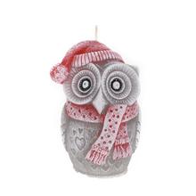 VIANOČNÉ SOVY FIGURKA ČERV.