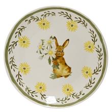 Tanier s kvetinovým a zajačičím vzorom.